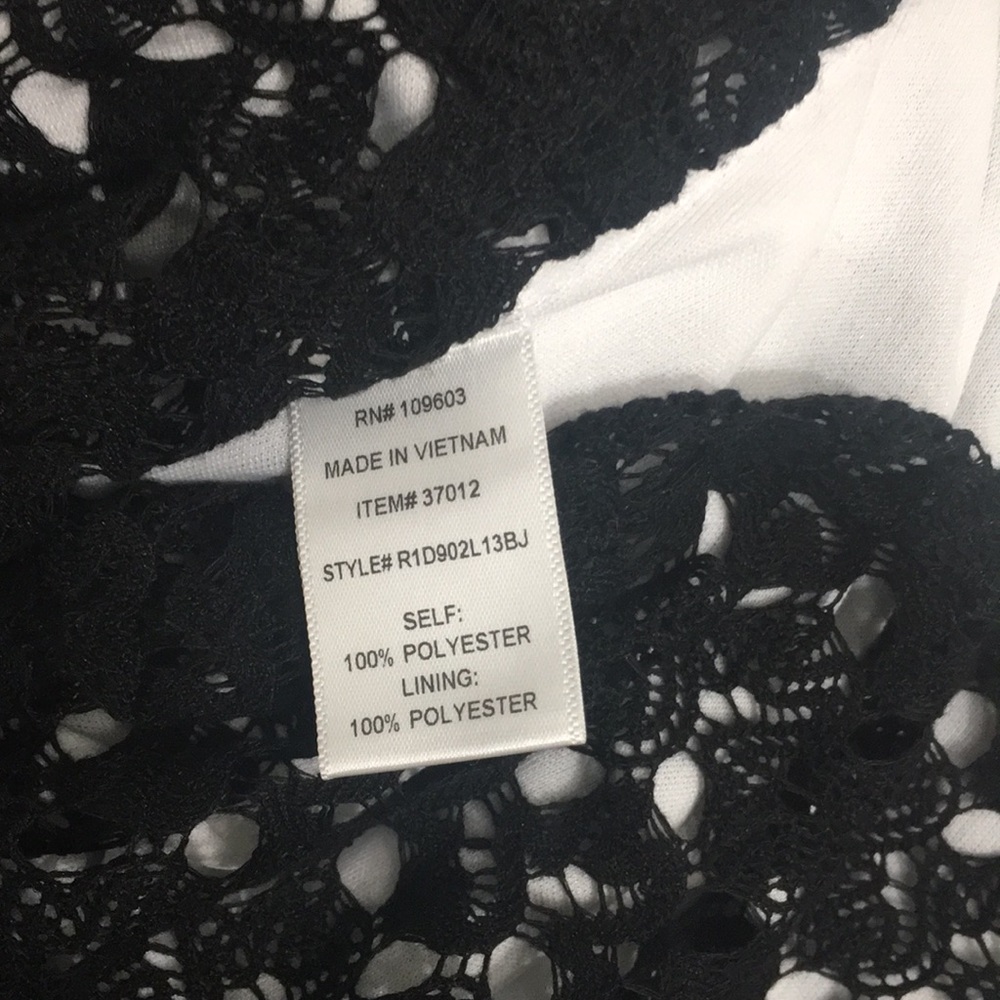 Rabbit Rabbit Rabbit Design Dress Laces Black SZ M - Picture 6 of 8